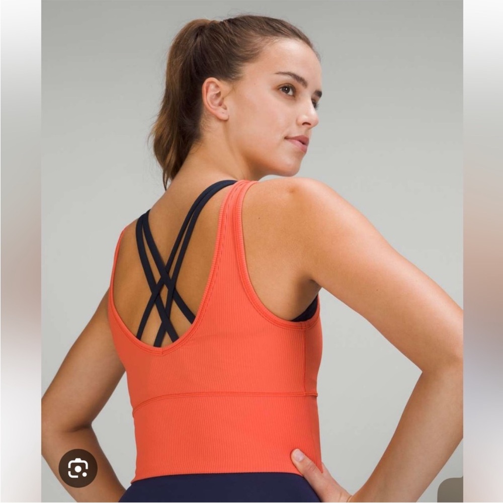 Lululemon Power Pivot Tank - Orange - Size 6